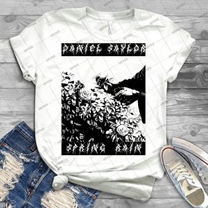 Spring Rain Black Metal T-Shirt - Vintage Men's Shirt Tshirt For Women Classic Handmade Shirt Retro Graphic Tee