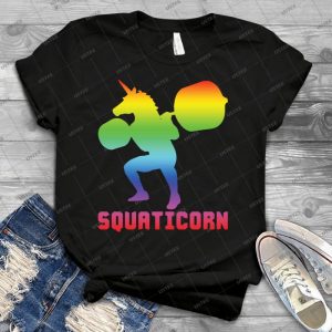 Squaticorn - Leg Day Squat Unicorn 86 - Trending Shirt For Women Vintage Retro Tee For Men Kid's T-Shirt Handmade Shirt