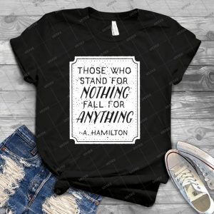 Stand Or Fall Quote - White - - Best Unisex Trending Handmade T-shirt Gift Idea For Men T-shirt For Woman