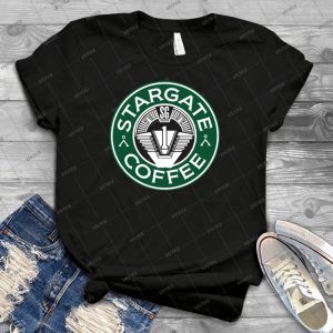 Stargate Sg1 Coffee - Vintage Men's Shirt Tshirt For Women Classic Handmade Shirt Retro Graphic Tee