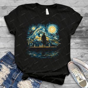 Starry Fall - Sherlock - 66 - Vintage Men's Shirt Tshirt For Women Classic Handmade Shirt Retro Graphic Tee