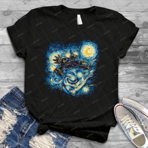 Starry Flight 36 - Vintage Men's Shirt Tshirt For Women Classic Handmade Shirt Retro Graphic Tee