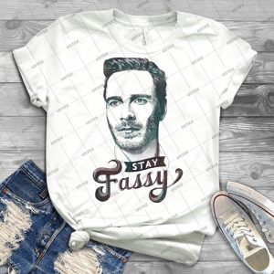 Stay Fassy - Vintage Men's Shirt Tshirt For Women Classic Handmade Shirt Retro Graphic Tee