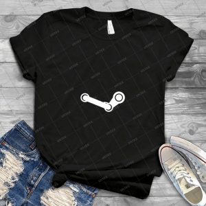 Steam Logo #2 - Gift Idea Shirt For Men Tee For Women Classic Retro Vintage Graphic T-Shirt