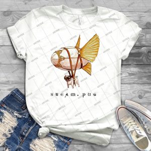 Steam Pug - Best Unisex Trending Handmade T-shirt Gift Idea For Men T-shirt For Woman