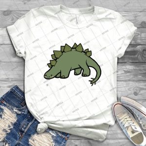 Stegosaurus 70 - Vintage Men's Shirt Tshirt For Women Classic Handmade Shirt Retro Graphic Tee