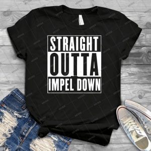 Straight Outta Impel Down-Png Best Trending 11 - Vintage Men's Shirt Tshirt For Women Classic Handmade Shirt Retro Graphic Tee