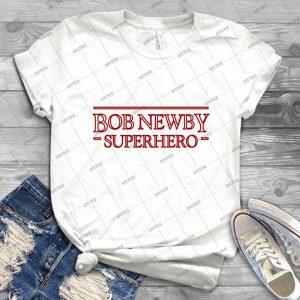 Stranger Things-Bob Newby Superhero - Gift Idea Shirt For Men Tee For Women Classic Retro Vintage Graphic T-Shirt