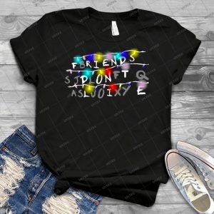 Stranger Things-Friends Don T Lie - Gift Idea Shirt For Men Tee For Women Classic Retro Vintage Graphic T-Shirt