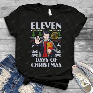 Stranger Things - Eleven Days Of Christmas - Gift Idea Shirt For Men Tee For Women Classic Retro Vintage Graphic T-Shirt