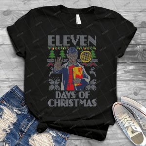 Stranger Things - Eleven Days Of Christmas - Vintage Men's Shirt Tshirt For Women Classic Handmade Shirt Retro Graphic Tee