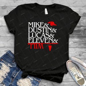 Stranger Things Upside Down Characters - Gift Idea Shirt For Men Tee For Women Classic Retro Vintage Graphic T-Shirt