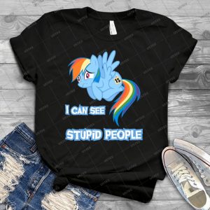 Stupid People - Vintage Men's Shirt Tshirt For Women Classic Handmade Shirt Retro Graphic Tee
