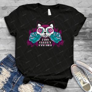 Sugar Skull Kitty - Best Unisex Trending Handmade T-shirt Gift Idea For Men T-shirt For Woman