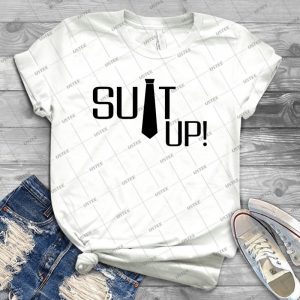 Suit Up Barney Stinson Quote How I Met Your Mother - Vintage Men's Shirt Tshirt For Women Classic Handmade Shirt Retro Graphic Tee