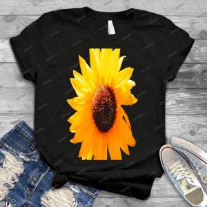 Sunflower 75 - Vintage Men's Shirt Tshirt For Women Classic Handmade Shirt Retro Graphic Tee