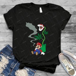 Super Pothead Mario - Gift Idea Shirt For Men Tee For Women Classic Retro Vintage Graphic T-Shirt