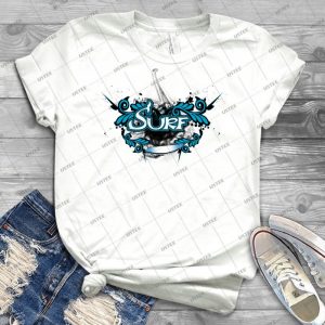 Surf T Shirt 55 - Vintage Men's Shirt Tshirt For Women Classic Handmade Shirt Retro Graphic Tee