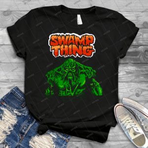 Swamp Thing - Nes - Title Screen - Best Unisex Trending Handmade T-shirt Gift Idea For Men T-shirt For Woman