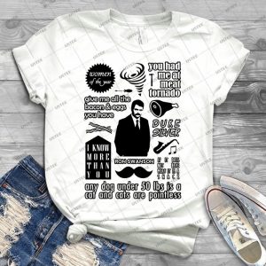Swanson Quotes - Gift Idea Shirt For Men Tee For Women Classic Retro Vintage Graphic T-Shirt