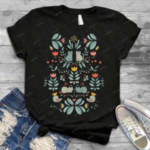 Swedish Folk Cats 33 - Trending Shirt For Women Vintage Retro Tee For Men Kid's T-Shirt Handmade Shirt