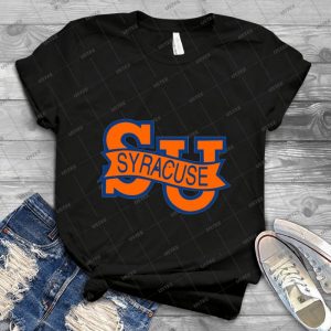 Syrakus-Orange Universitã¤t Blau - Vintage Men's Shirt Tshirt For Women Classic Handmade Shirt Retro Graphic Tee