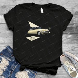 T-Shirt Car Art - Citroen Ds19  91 - Gift Idea Shirt For Men Tee For Women Classic Retro Vintage Graphic T-Shirt