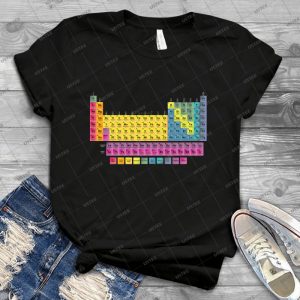 Tableau Pă©riodique Des 118 Ă©lă©ments 70 - Vintage Men's Shirt Tshirt For Women Classic Handmade Shirt Retro Graphic Tee