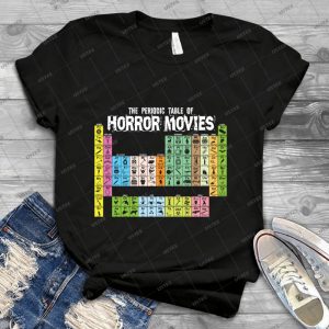 Tableau Priodique Des Films D39horreur 75 - Trending Shirt For Women Vintage Retro Tee For Men Kid's T-Shirt Handmade Shirt