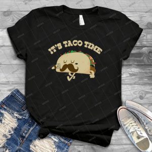 Taco Time  62 - Vintage Men's Shirt Tshirt For Women Classic Handmade Shirt Retro Graphic Tee