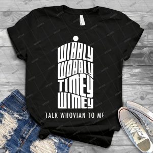 Talk Whovian To Me - Vintage Men's Shirt Tshirt For Women Classic Handmade Shirt Retro Graphic Tee