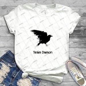 Team Damon- Raven - Best Unisex Trending Handmade T-shirt Gift Idea For Men T-shirt For Woman