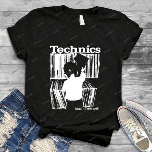Technics 1 2 - Vintage Men's Shirt Tshirt For Women Classic Handmade Shirt Retro Graphic Tee