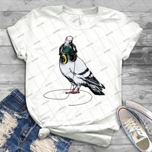 Techno Pigeon - Best Unisex Trending Handmade T-shirt Gift Idea For Men T-shirt For Woman