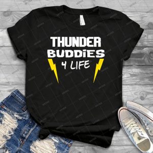 Ted-Thunder Buddies For Life - Gift Idea Shirt For Men Tee For Women Classic Retro Vintage Graphic T-Shirt