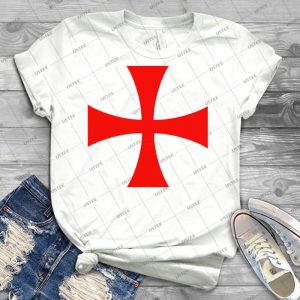 Templar Cross 33 - Trending Shirt For Women Vintage Retro Tee For Men Kid's T-Shirt Handmade Shirt