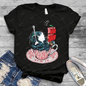 Tempte Dans Une Tasse De Th 76 - Trending Shirt For Women Vintage Retro Tee For Men Kid's T-Shirt Handmade Shirt