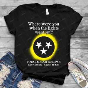 Tennessee Eclipse 2017 - Vintage Men's Shirt Tshirt For Women Classic Handmade Shirt Retro Graphic Tee