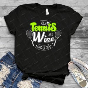 Tennis And Wine - Gift Idea Shirt For Men Tee For Women Classic Retro Vintage Graphic T-Shirt
