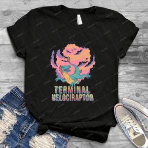 Terminal Velociraptor - Version 2 - 30 - Vintage Men's Shirt Tshirt For Women Classic Handmade Shirt Retro Graphic Tee