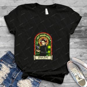 Tesla- The Electric Jesus 78 - Vintage Men's Shirt Tshirt For Women Classic Handmade Shirt Retro Graphic Tee