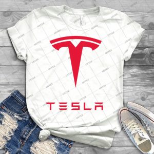 Tesla Car Logo - Best Unisex Trending Handmade T-shirt Gift Idea For Men T-shirt For Woman