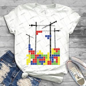 Tetris Skyline 85 - Gift Idea Shirt For Men Tee For Women Classic Retro Vintage Graphic T-Shirt