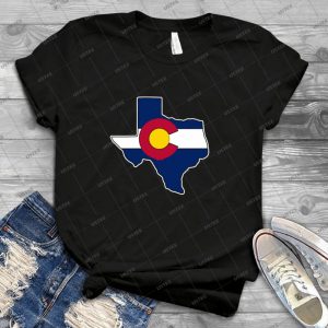 Texas Outline Colorado Flag - Best Unisex Trending Handmade T-shirt Gift Idea For Men T-shirt For Woman