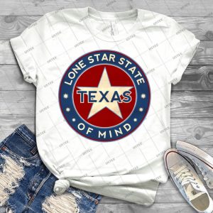 Texas, Lone Star, Sticker, Circle - Best Unisex Trending Handmade T-shirt Gift Idea For Men T-shirt For Woman