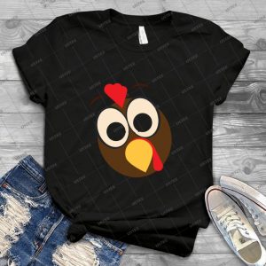 Thanksgiving-Funny Turkey Face - Gift Idea Shirt For Men Tee For Women Classic Retro Vintage Graphic T-Shirt