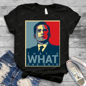 That S What She Said - Michael Scott - The Office Us 87 - Vintage Men's Shirt Tshirt For Women Classic Handmade Shirt Retro Graphic Tee