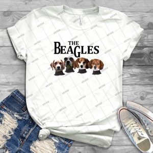 The Beagles Funny Collection - Vintage Men's Shirt Tshirt For Women Classic Handmade Shirt Retro Graphic Tee