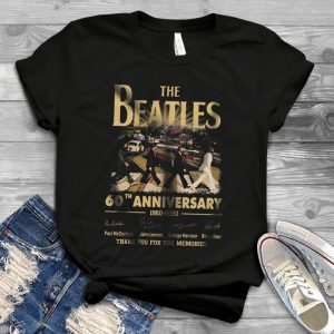The Beatles Walking In The Abbey Road Art 60th Years Of Anniversary Memories Best Trending Music Shirt