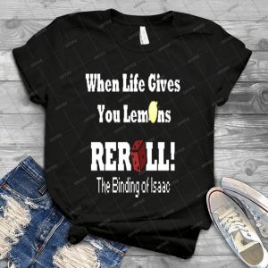 The Binding Of Isaac Reroll  5 - Gift Idea Shirt For Men Tee For Women Classic Retro Vintage Graphic T-Shirt
